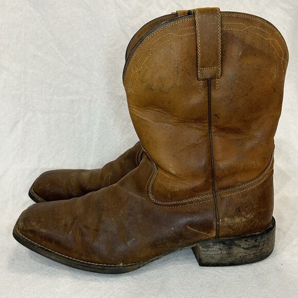 ARIAT Mens SIZE 13 D Western Cowboy Square Toe Boots Brown #10015288 - Picture 8 of 16